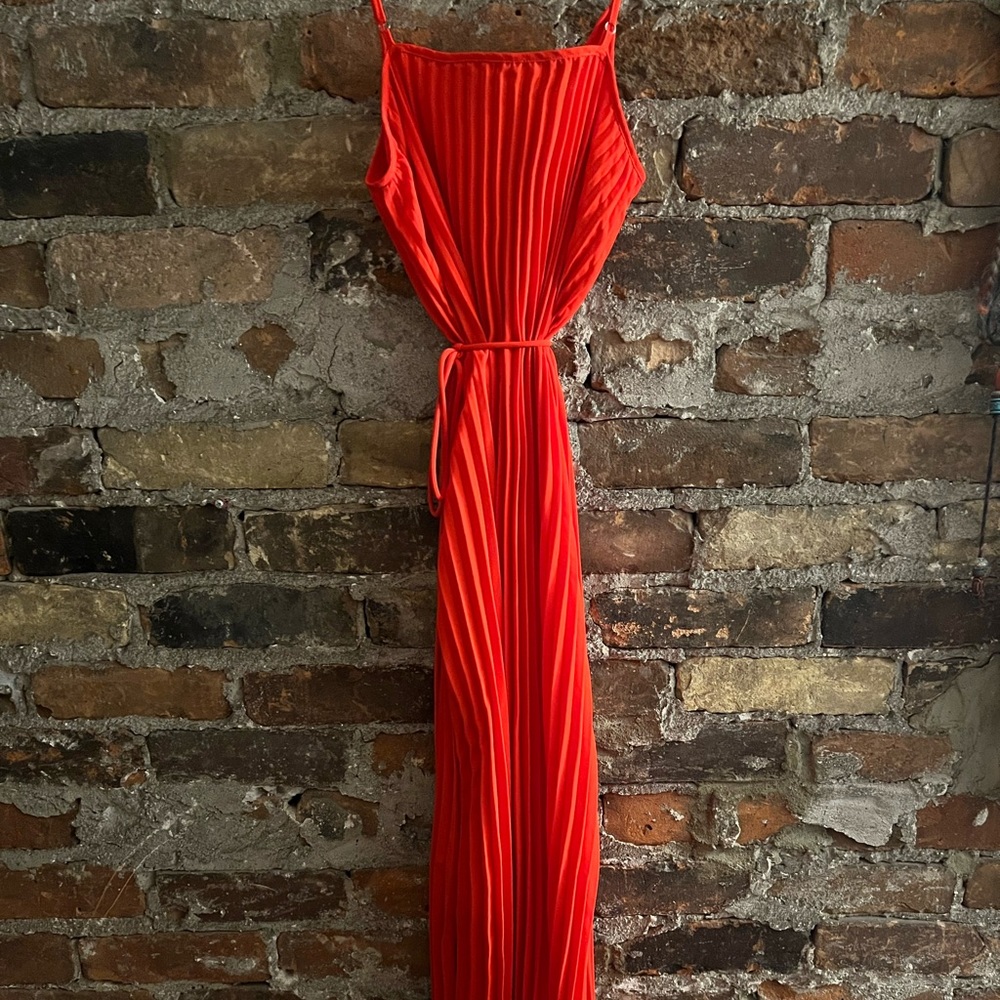 Banana republic red maxi dress